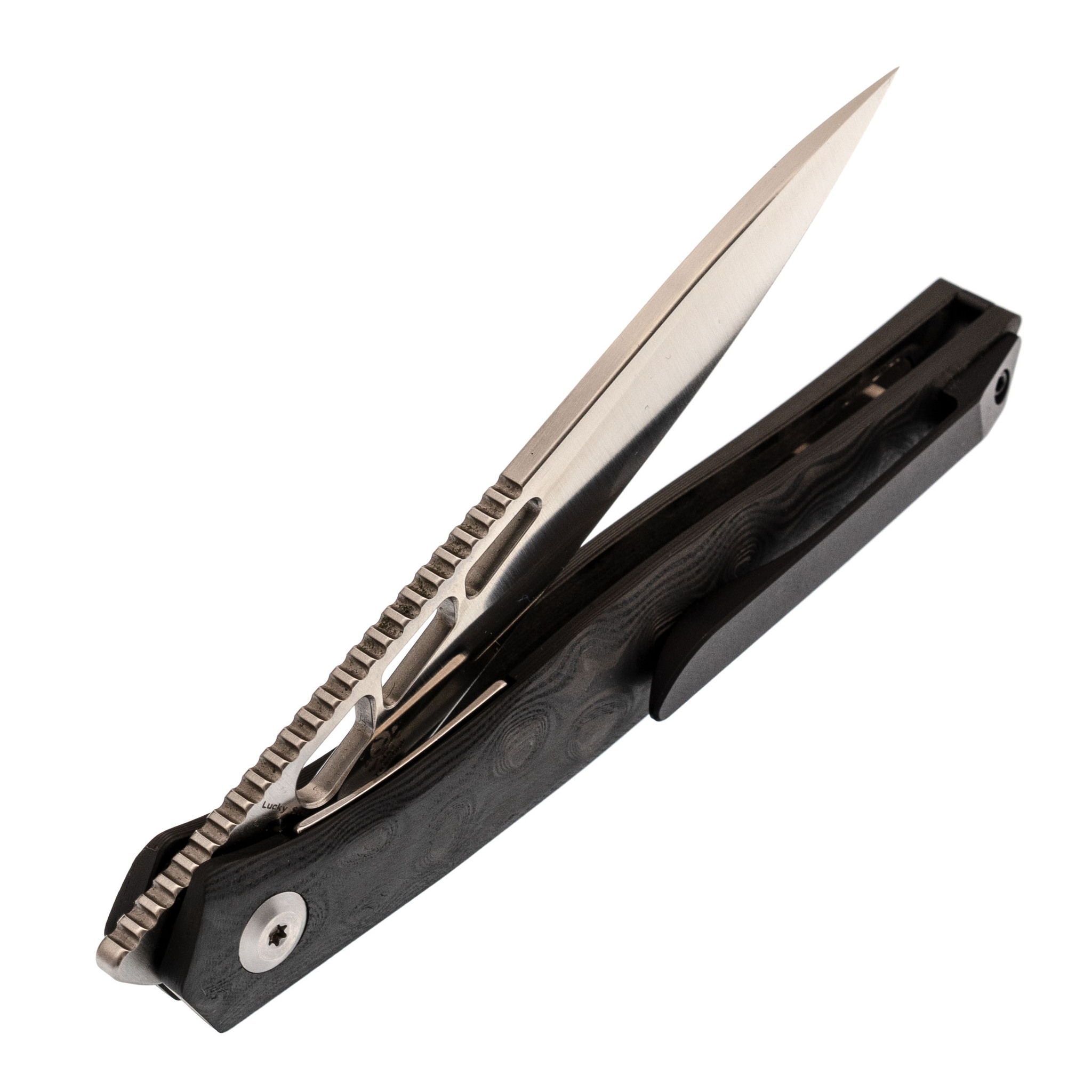 Складной нож Kansept knives Lucky Star, сталь CPM-S35VN, Satin, карбон - фото 5