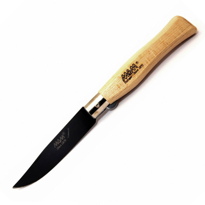 Нож складной MAM Hunter, сталь AISI 420 Black Titanium, рукоять дерево бук от Ножиков