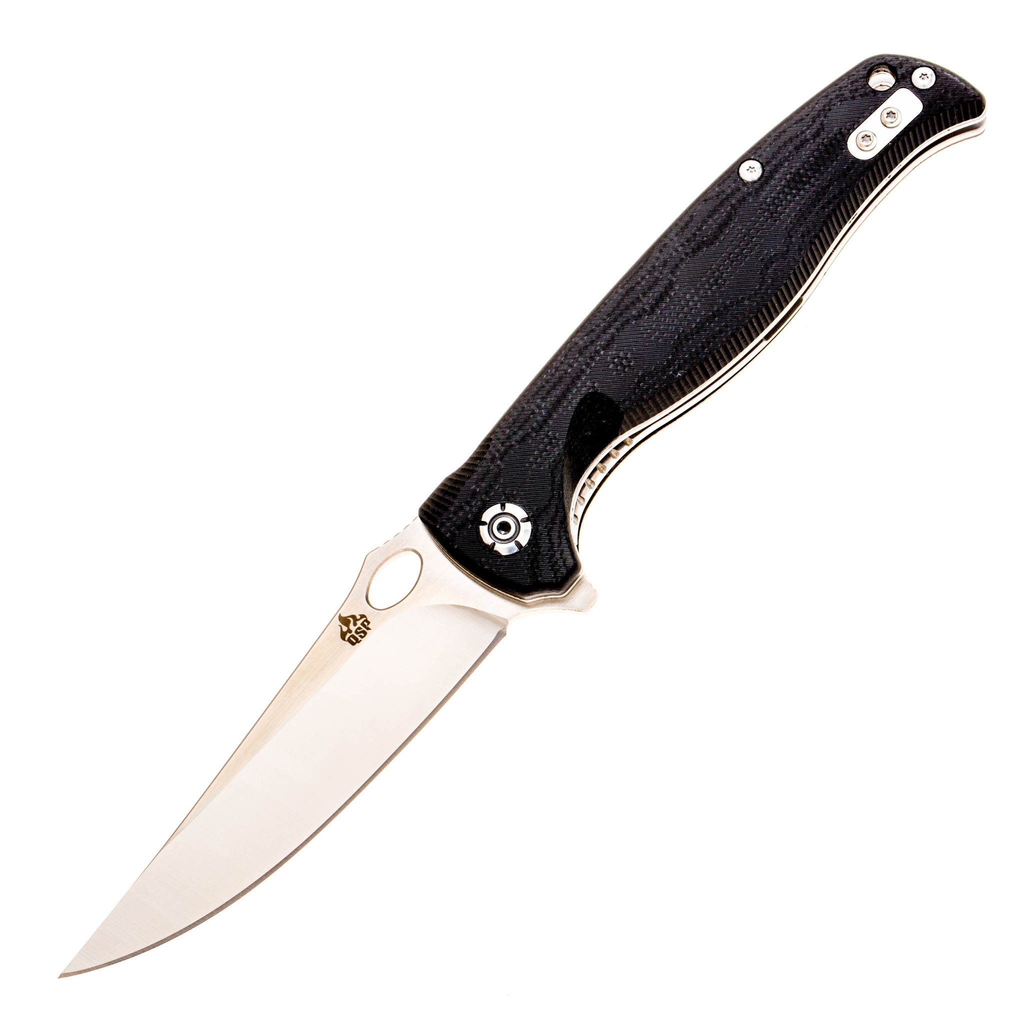 Складной нож QSP Knife Gavial, сталь D2, рукоять G10, черный