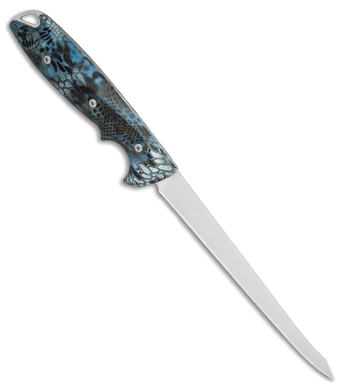 фото Филейный нож buck 035 abyss fillet knife kryptek neptune camo 0035cms34, сталь 420hc, рукоять пластик