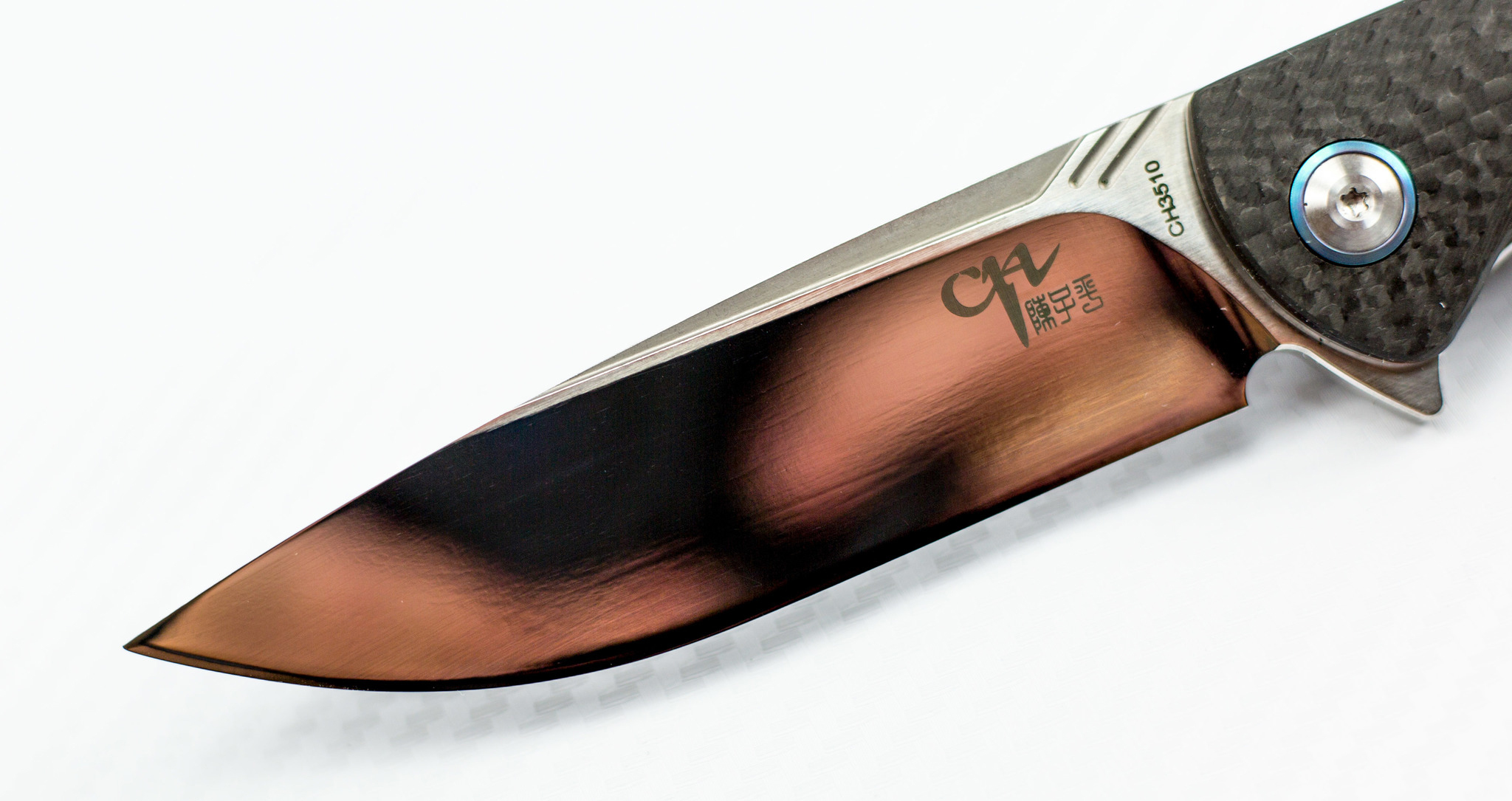 Складной нож CH3510 полированный , сталь VG-10 - фото 2
