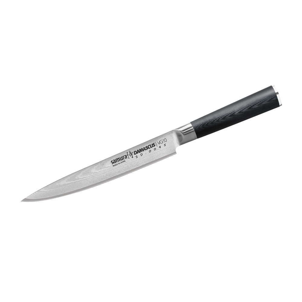 Нож кухонный для нарезки Samura Damascus SD-0045/Y, сталь VG-10/дамаск, рукоять стеклотекстолит