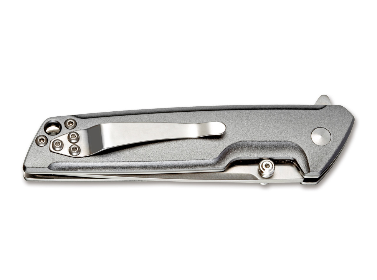 Нож складной Boker Magnum Straight Brother, сталь 440A Satin Plain, рукоять анодированный алюминий, 01MB722 от Ножиков