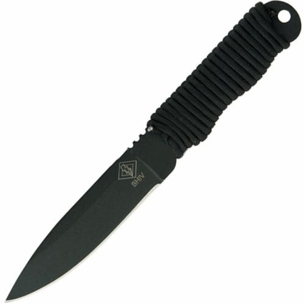 Нож Black Cord Wrap, сталь 1095 - фото 1