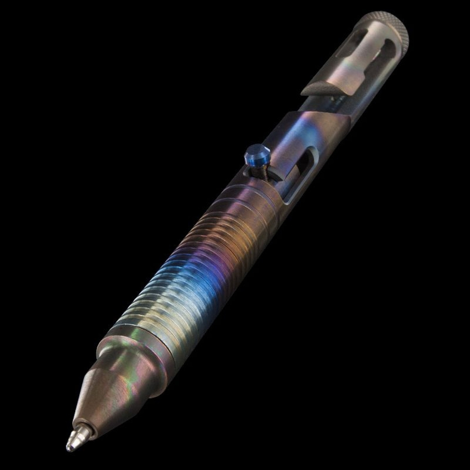 Тактическая ручка Cal .45 CID (Clip-Integrated-Design) Titanium Flame, Boker Plus 09BO095, градиент. Фото №6