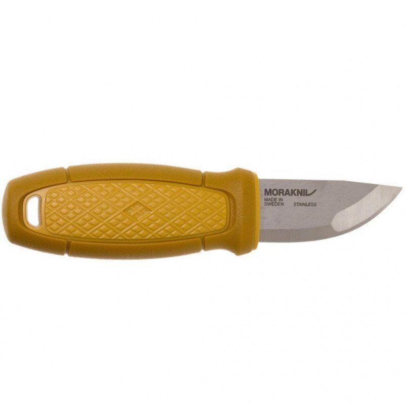Нож с фиксированным лезвием Morakniv Eldris, сталь Sandvik 12С27, рукоять пластик, желтый - фото 2