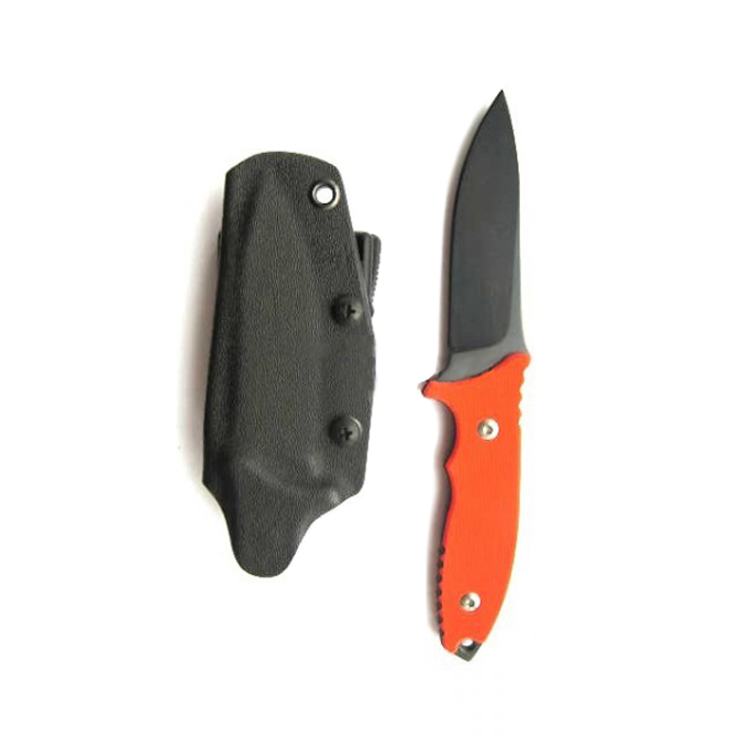Нож с фиксированным клинком Fantoni, HB Fixed, FAN/HBFxBkOrKy, сталь CPM-S35VN, рукоять стеклотекстолит G-10, оранжевый от Ножиков
