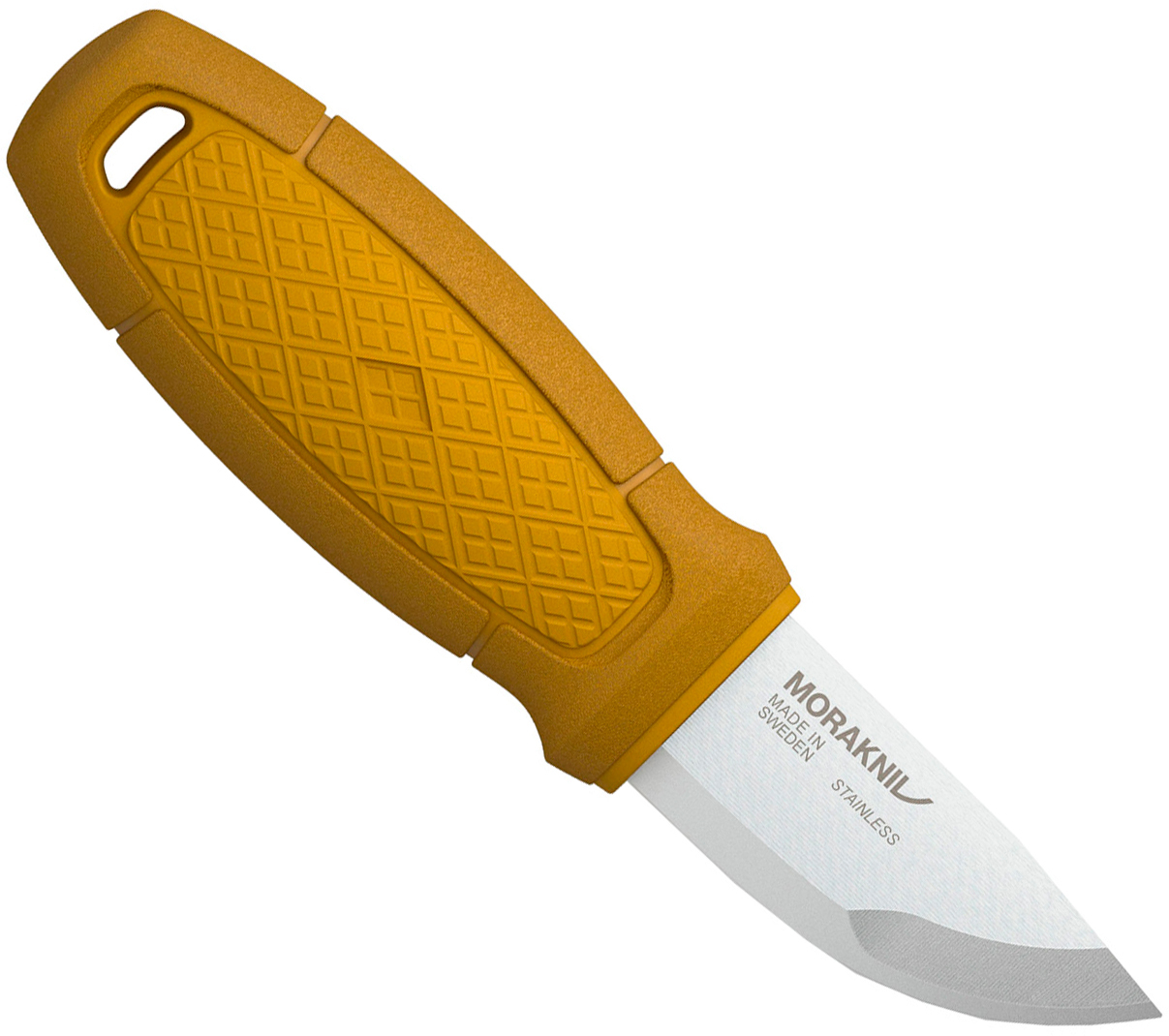 Нож с фиксированным лезвием Morakniv Eldris, сталь Sandvik 12С27, рукоять пластик, желтый - фото 3