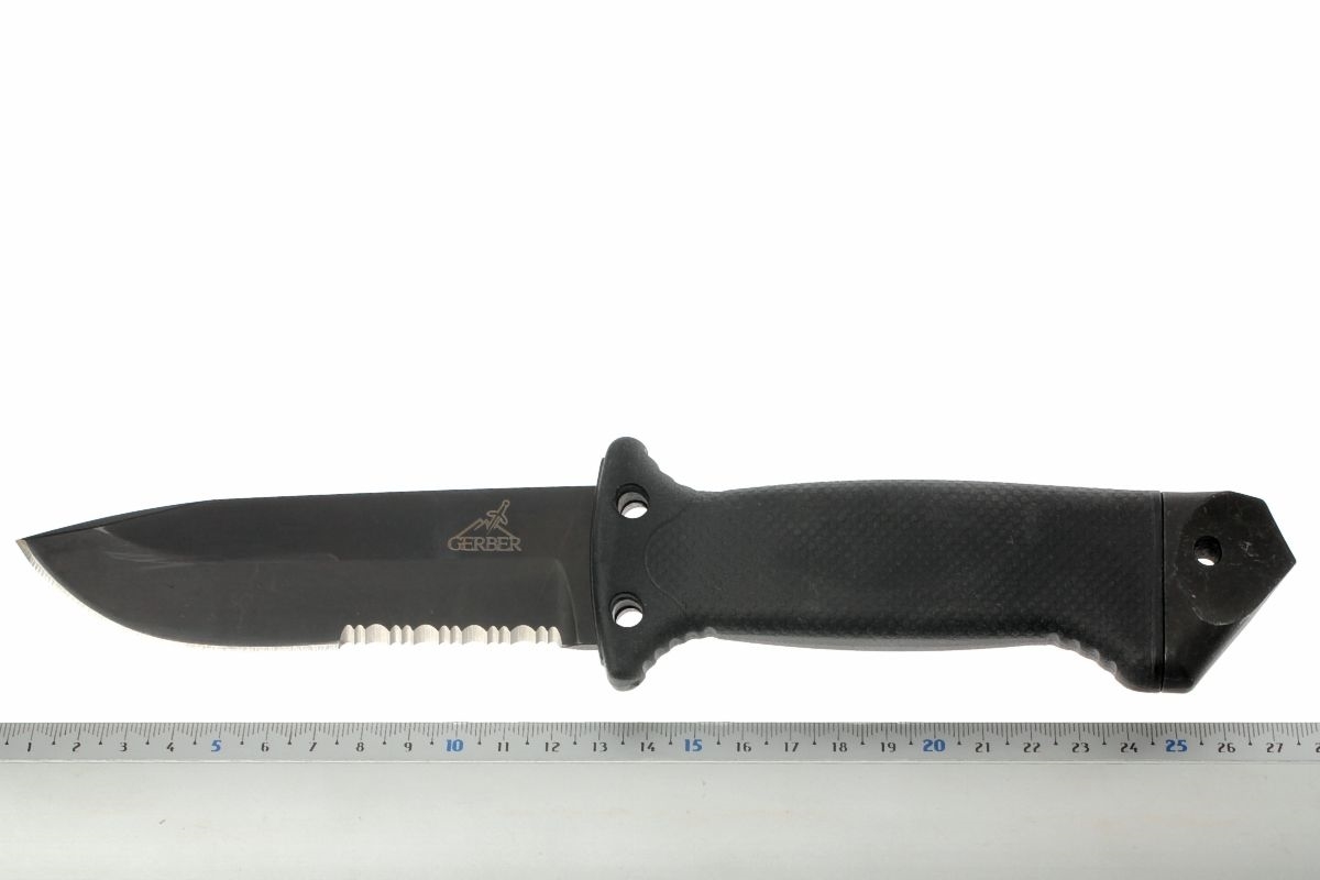 Нож с фиксированным клинком Gerber LMF II - R, сталь 420HC, рукоять термопластик FRN - фото 10