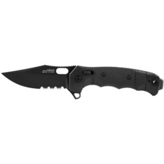 Фото Складной нож SOG SEAL XR (Serrated), сталь S35VN, рукоять термопластик FRN, черный