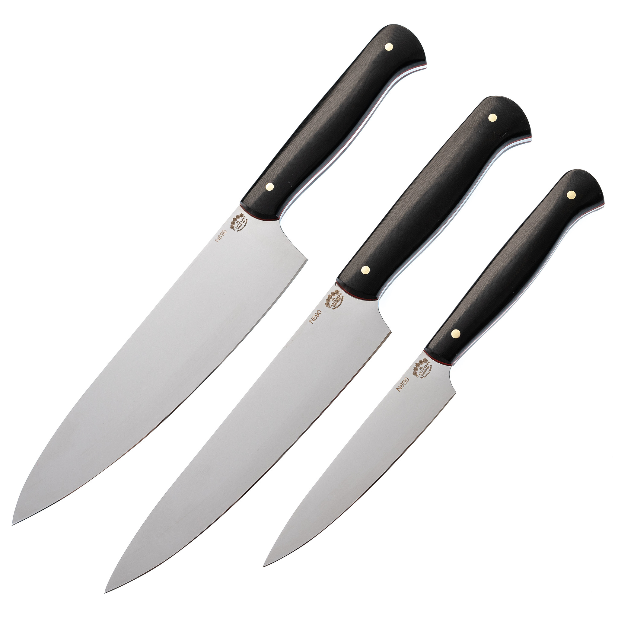  кухонных ножей, сталь N690, рукоять G10, zav_kuh2 по цене 20990.0 .