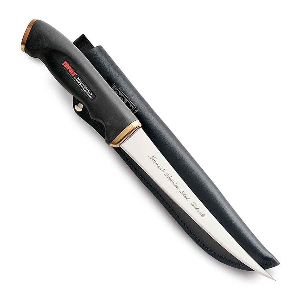 Филейный нож, Rapala, 407, нержавеющая сталь, кожаный чехол - фото 2