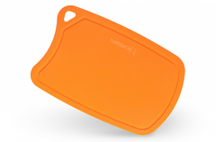 Фото Доска Samura термопластиковая антибактериальная, 380х250х2 мм, оранжевая, SF-02OR