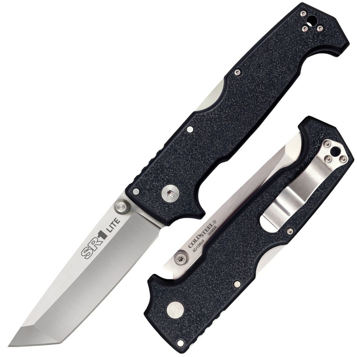 Нож складной Cold Steel SR-1 Lite Tanto, сталь 8Cr13MoV, рукоять grivory, black, Бренды, Cold Steel