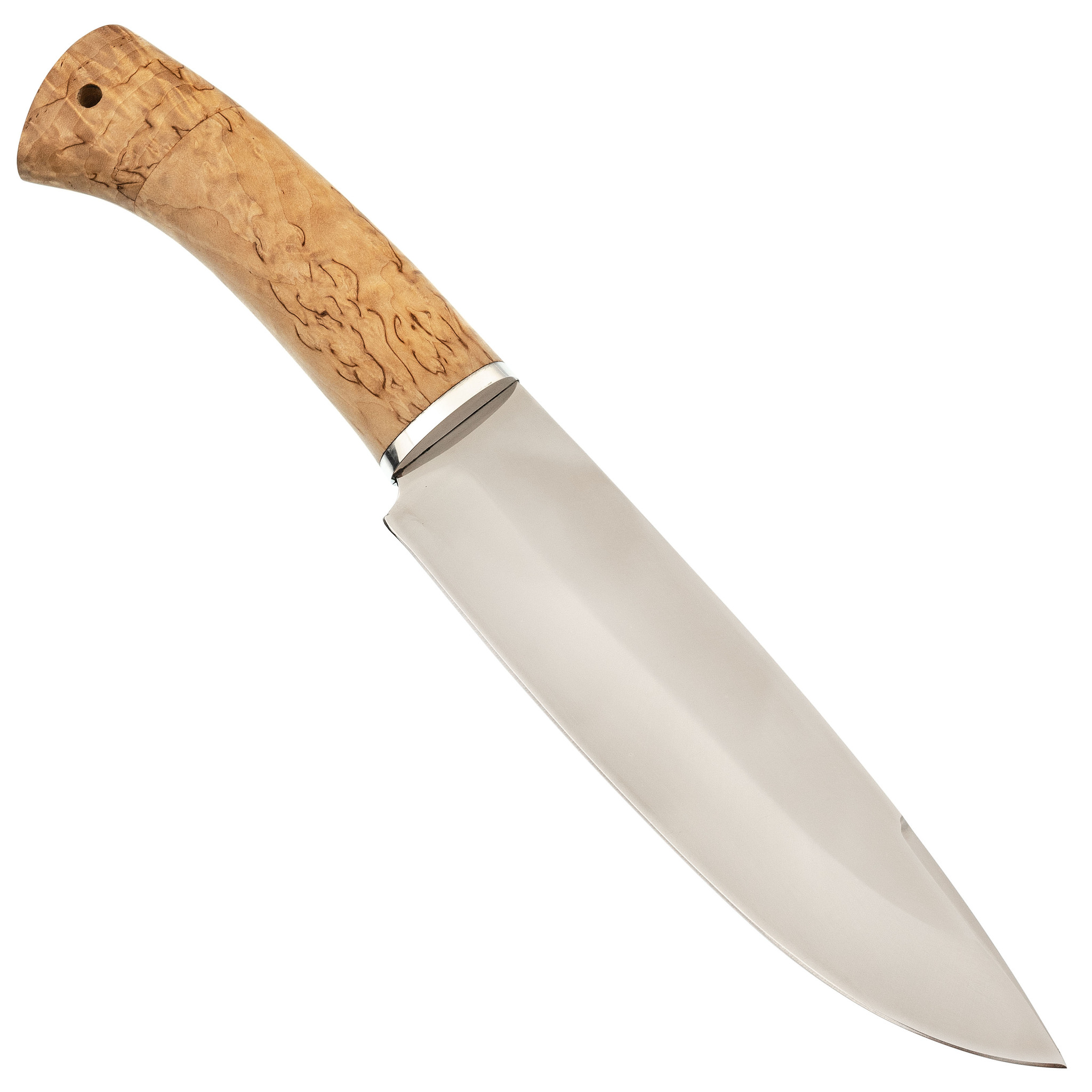 Нож туристический Сибиряк, сталь 95х18, рукоять карельская береза - фото 2