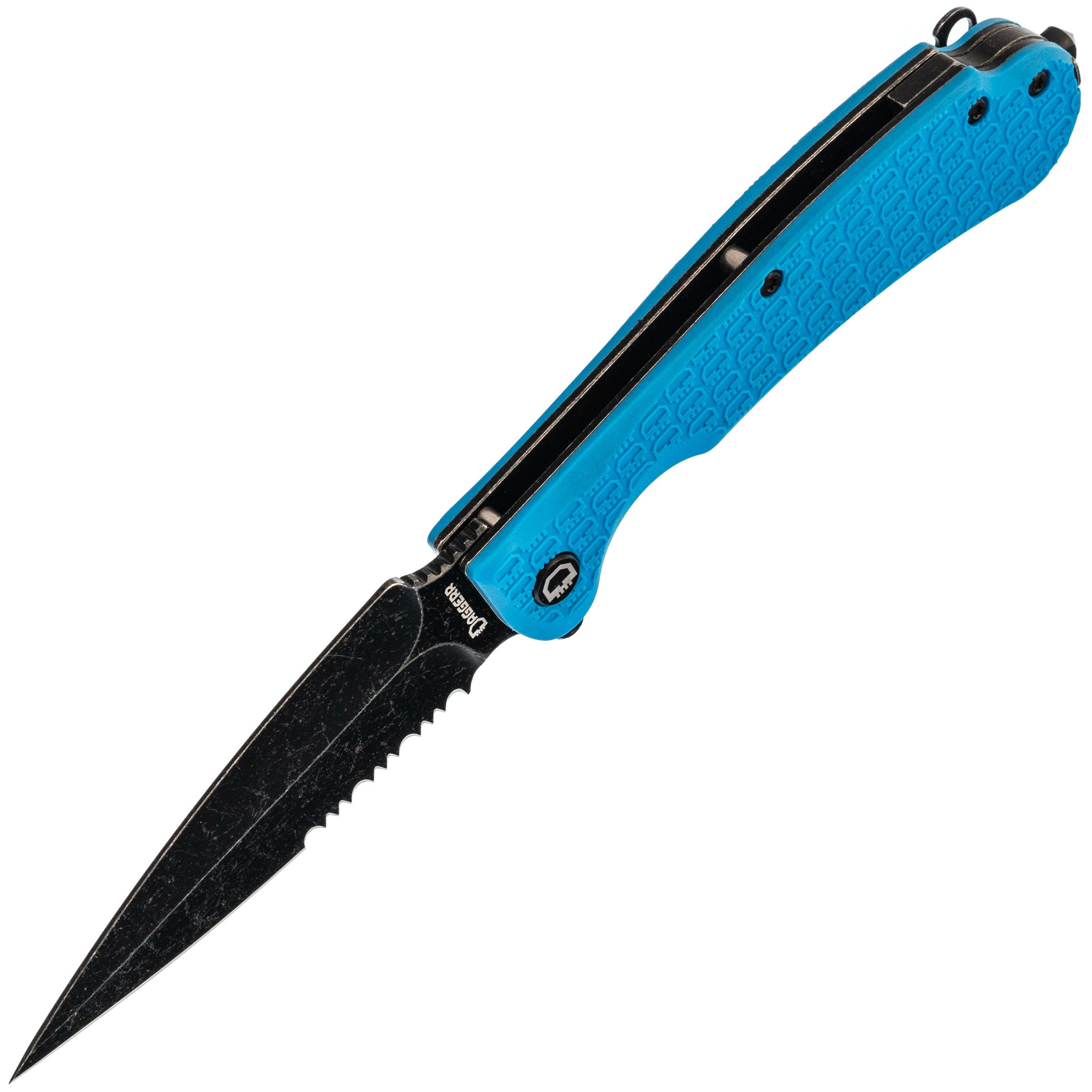 Складной нож Daggerr Urban 2 Blue BW Serrated, сталь 8Cr14MoV, рукоять FRN - фото 2