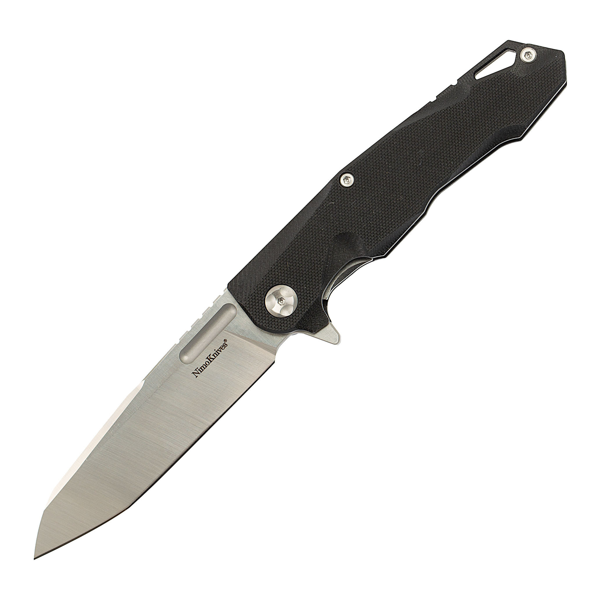 Складной нож Nimo Shan, сталь 9Cr18MoV, черный - фото 1