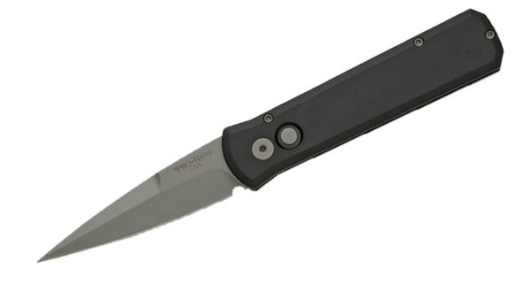 Автоматический складной нож Pro-Tech Godson 720 Black, сталь 154CM, рукоять алюминий, черный - фото 2
