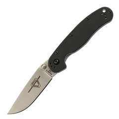 Фото Нож складной Ontario RAT-2, сталь D2, Satin, рукоять термопластик GRN, black