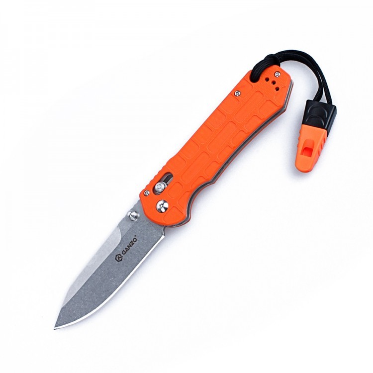 Нож складной G7452P-WS, оранжевый - фото 1