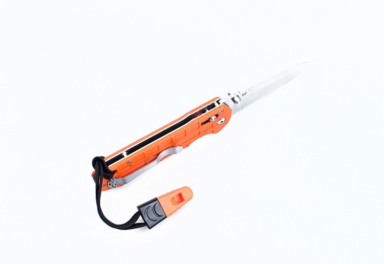 Нож складной G7452P-WS, оранжевый - фото 3