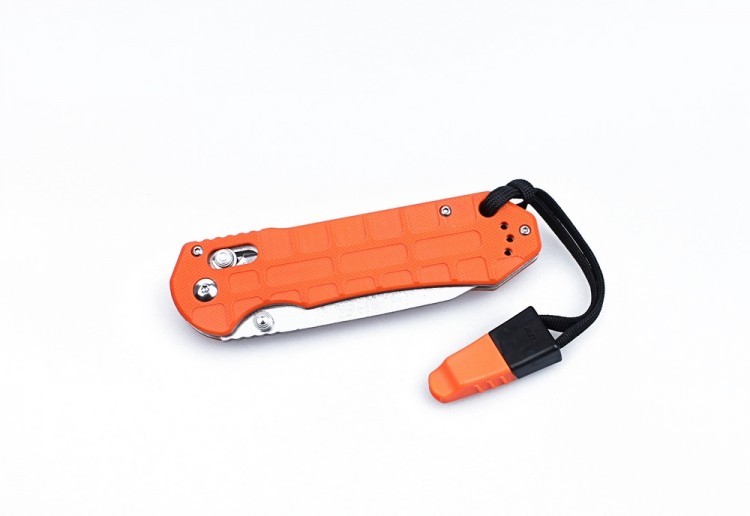 Нож складной G7452P-WS, оранжевый - фото 4