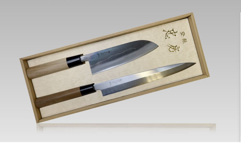 Набор из 2-х Кухонных Ножей TADAFUSA (setA)Tojiro, сталь Shirogami, рукоять дерево - фото 1