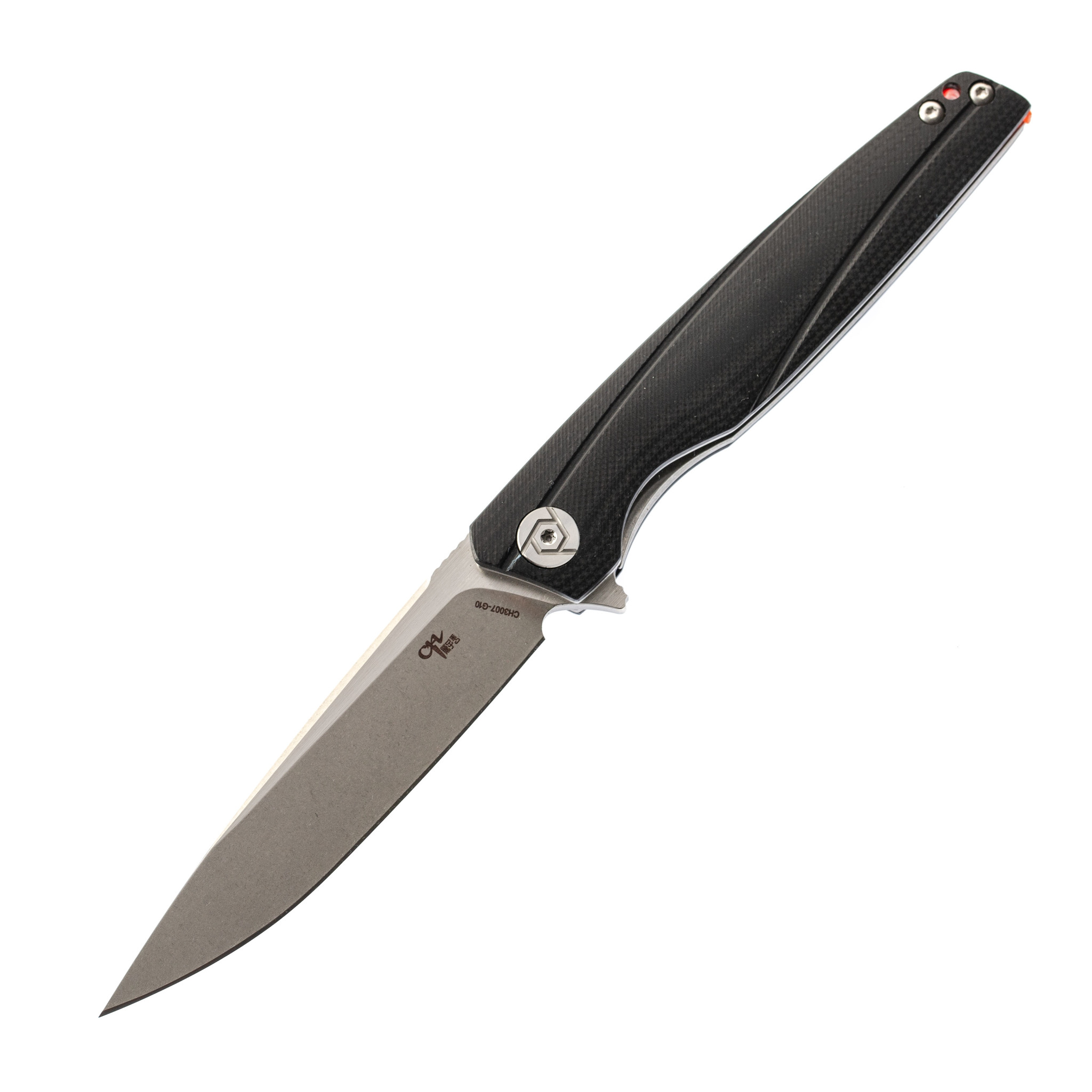 Складной нож CH3007 черный, сталь D2, рукоять G10