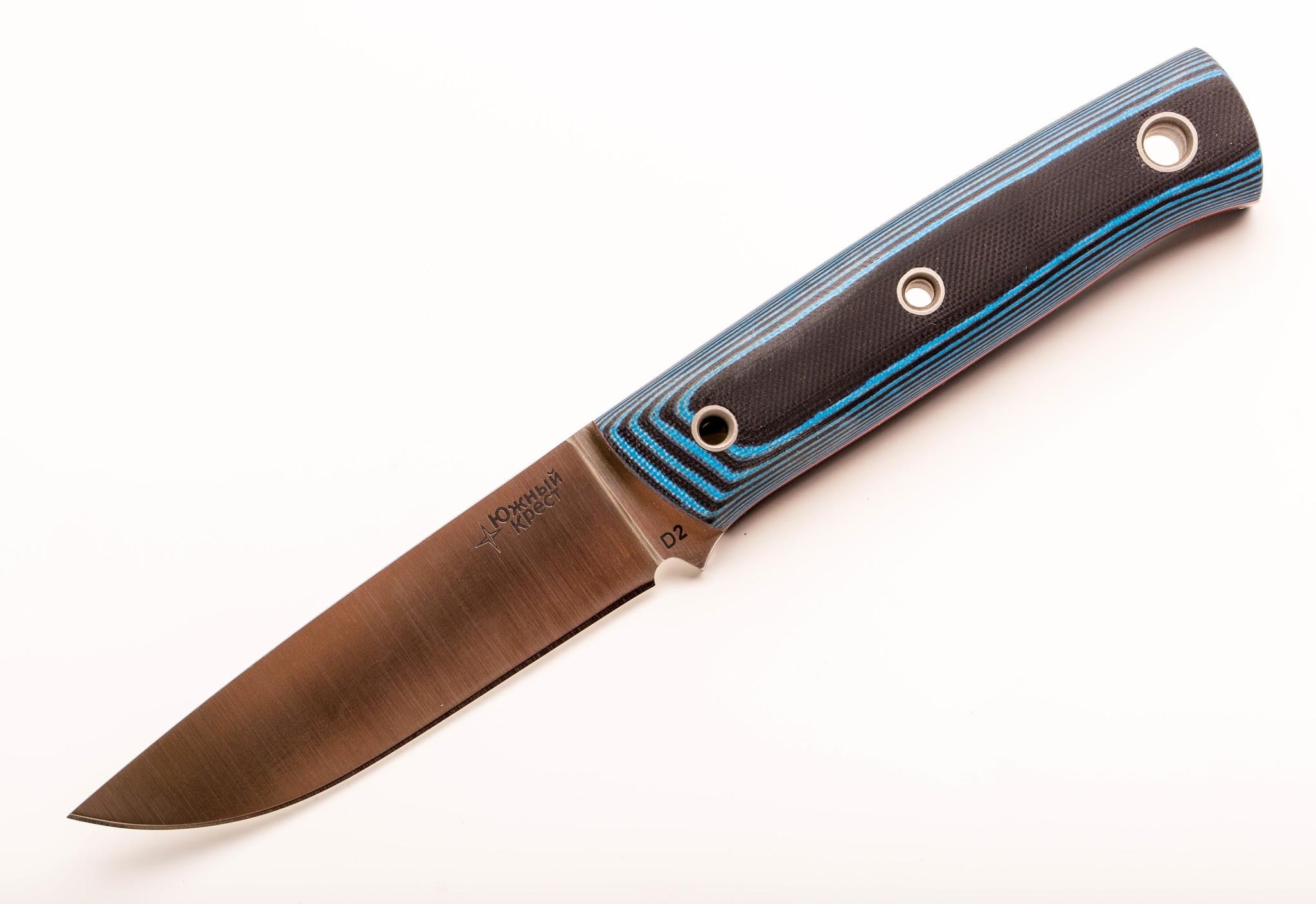 Нож туристический M1, сталь D2, G10 синий от Ножиков