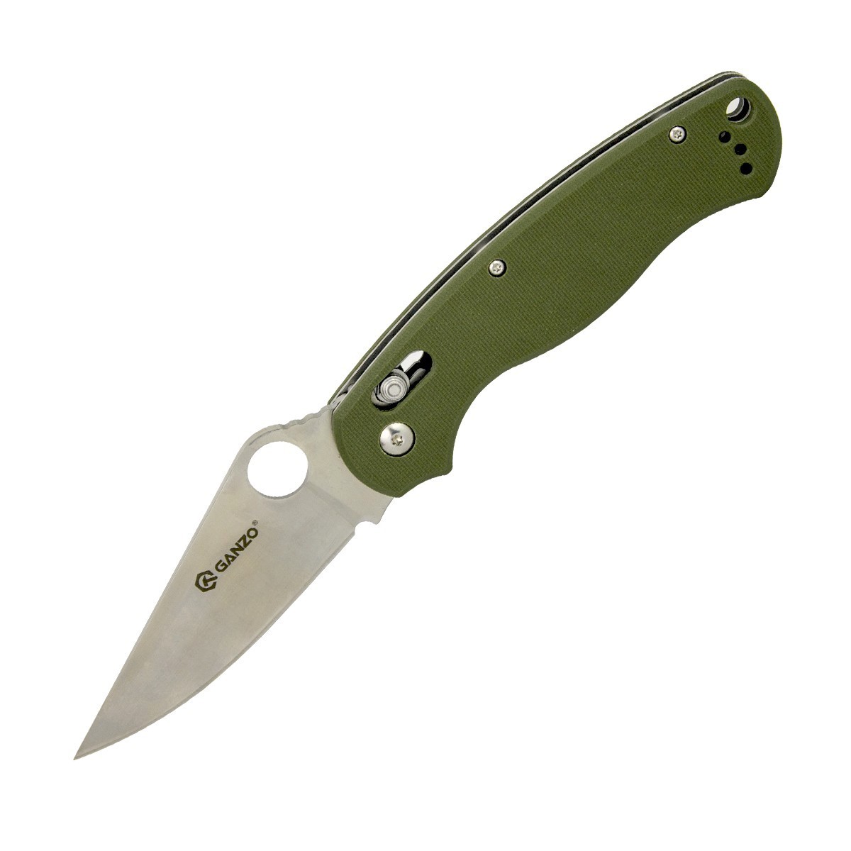 нож ganzo g729 or оранжевый Нож Ganzo G729-GR, зеленый
