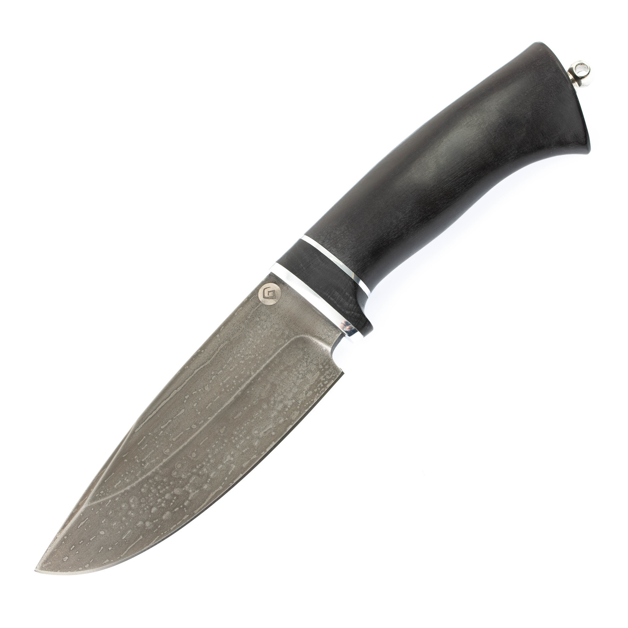 фото Нож шкуросъемный, рукоять граб, булатная сталь булатная сталь сергея баранова