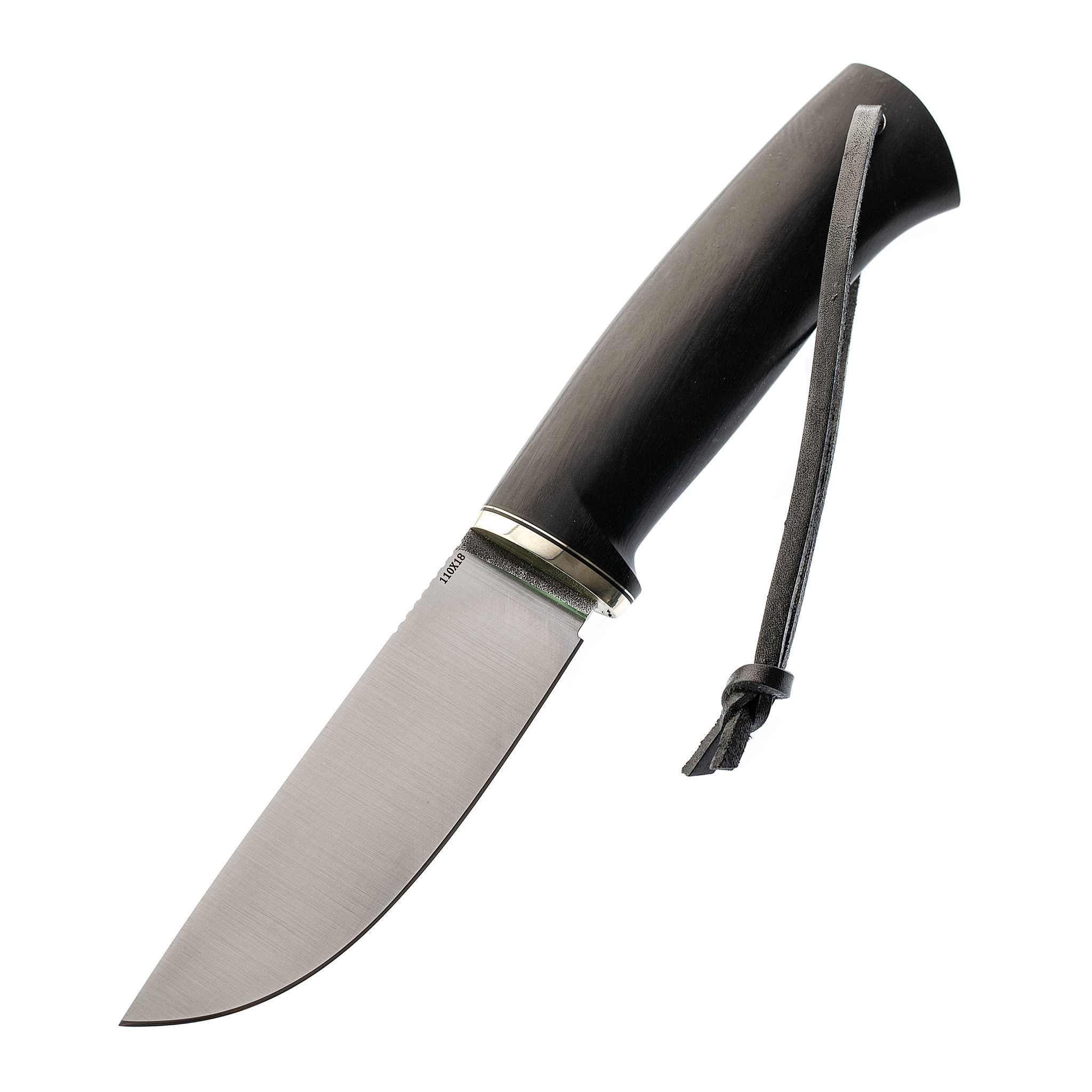 Нож Шмель, сталь 110х18, черный граб от Ножиков