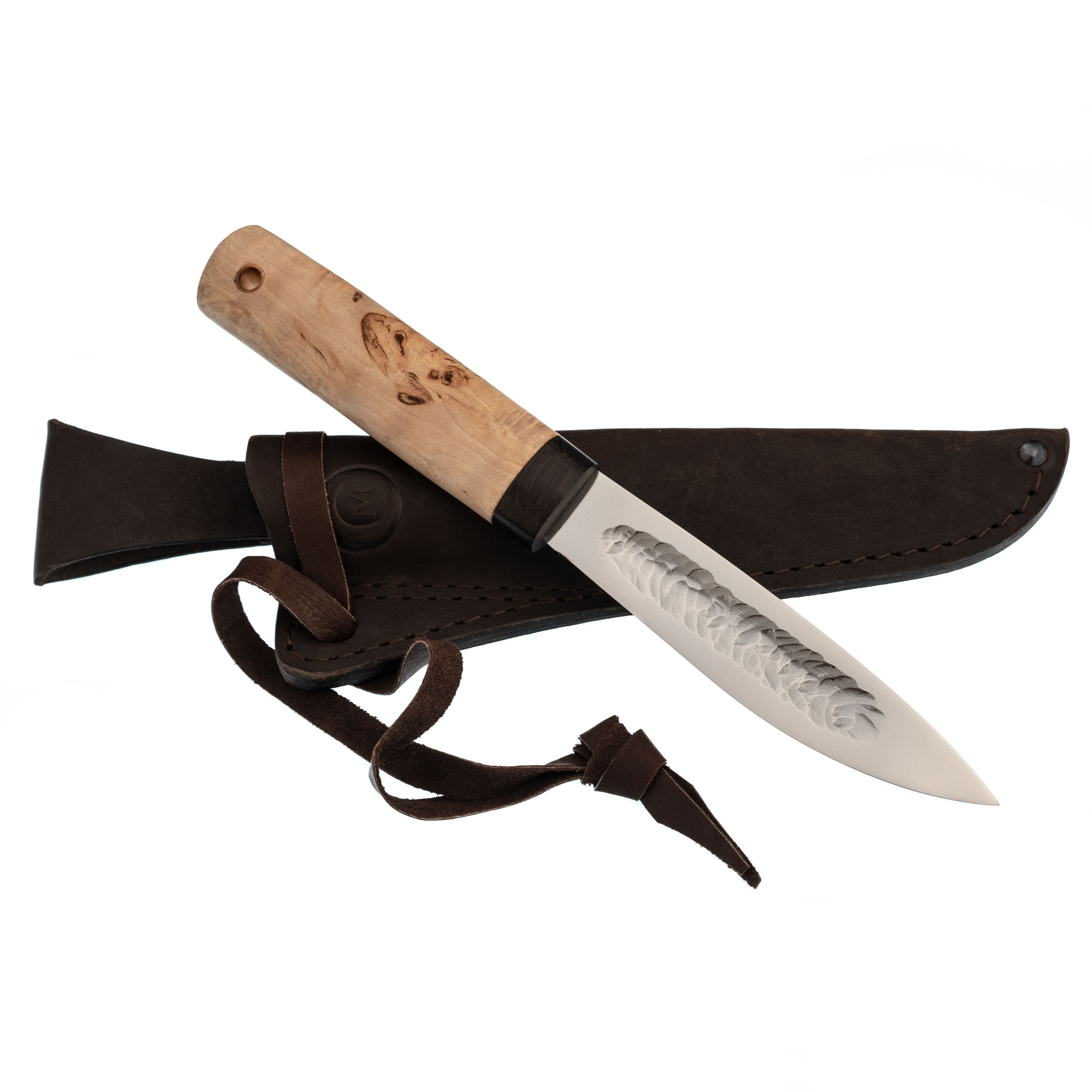 Нож Якутский средний Х12МФ, карелка - фото 7