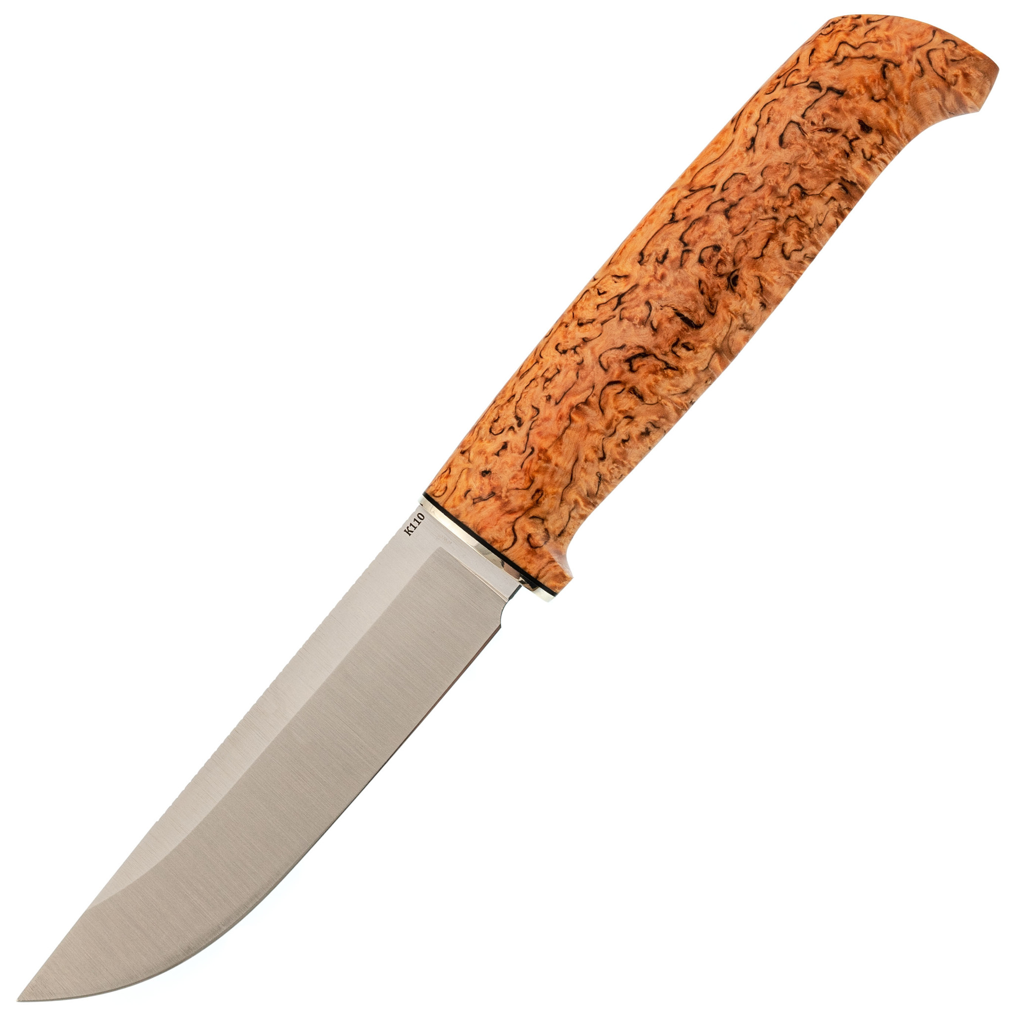 Нож Барбус, сталь Х12МФ, карельская береза - фото 1