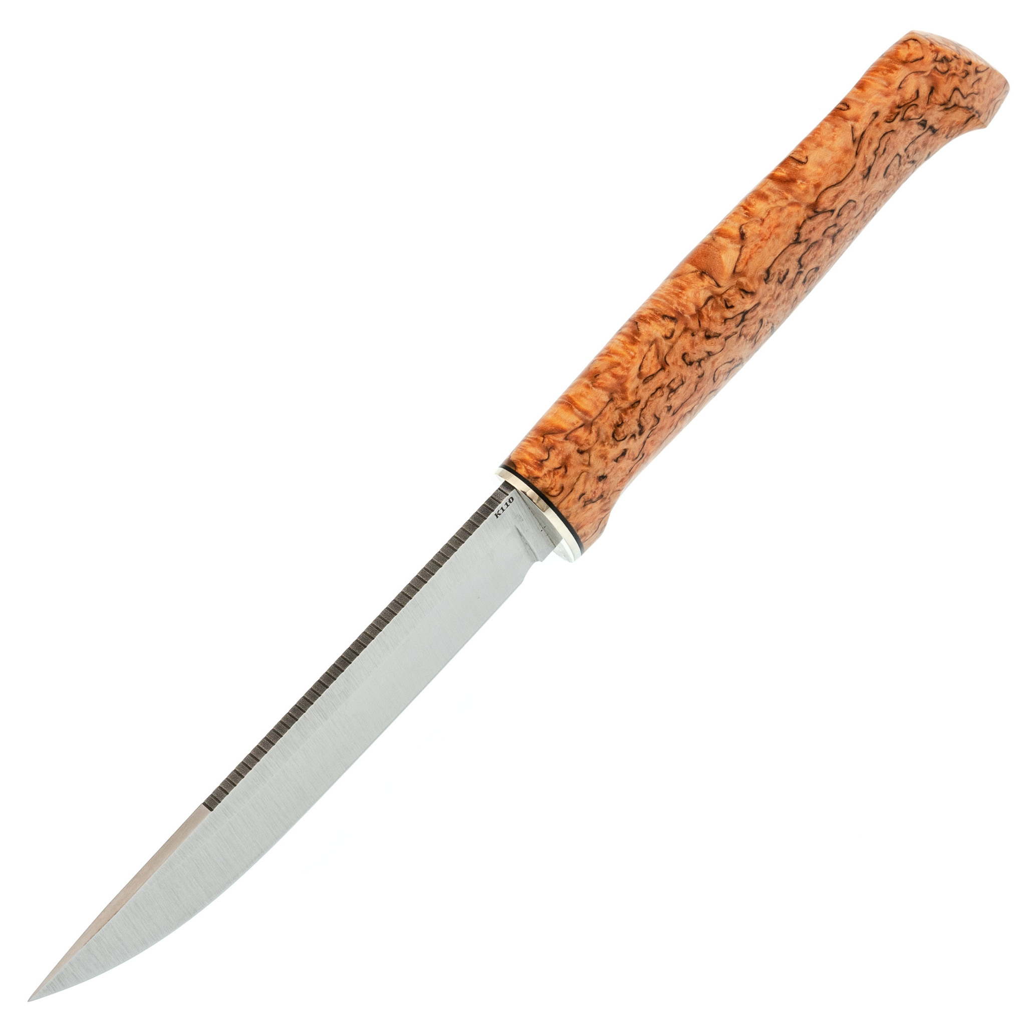 Нож Барбус, сталь Х12МФ, карельская береза - фото 2