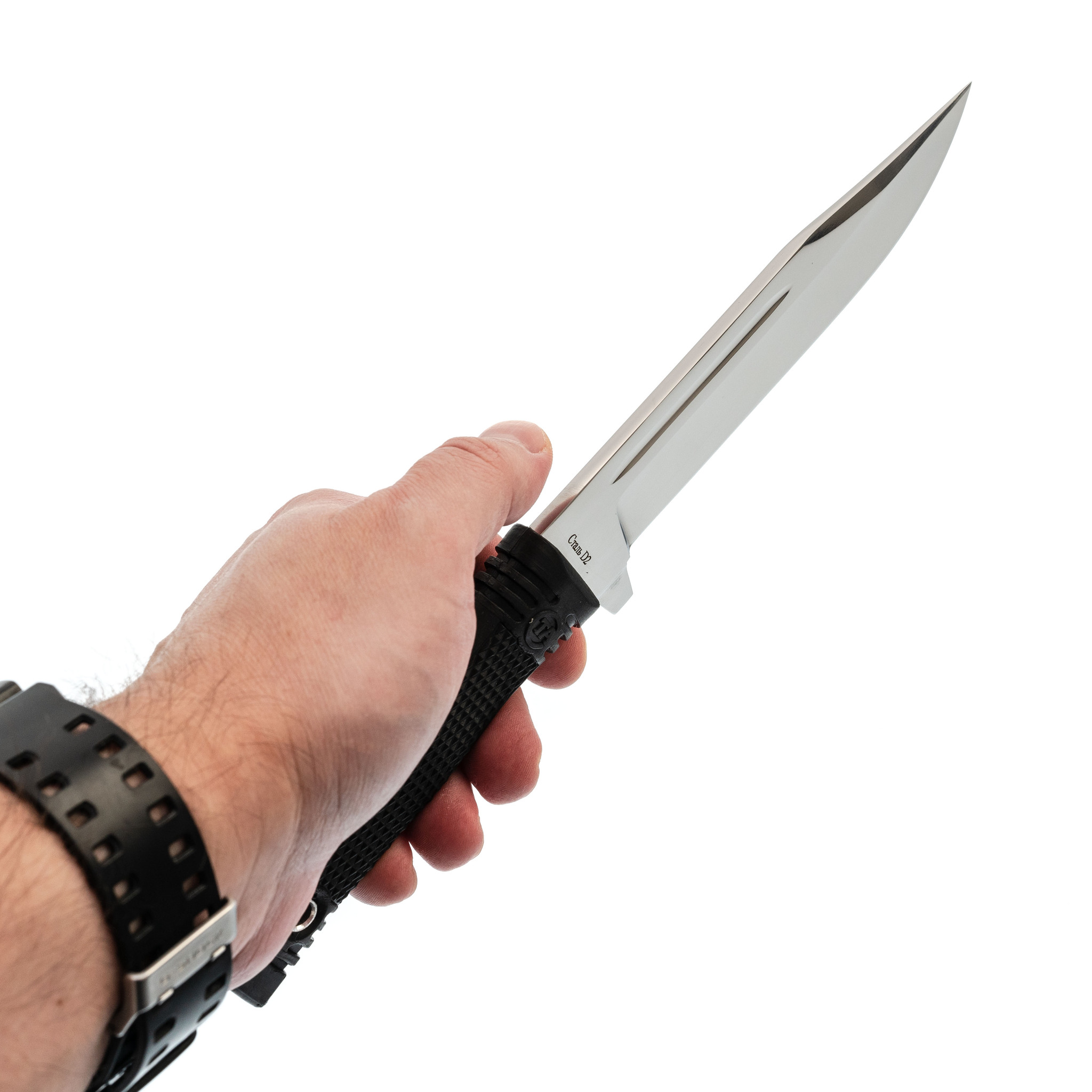 Нож Атаман, сталь D2, рукоять резина - фото 4