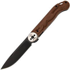 Фото Складной нож Перемен Мысь BW, сталь 8Cr14MoV, рукоять FRN, коричневый