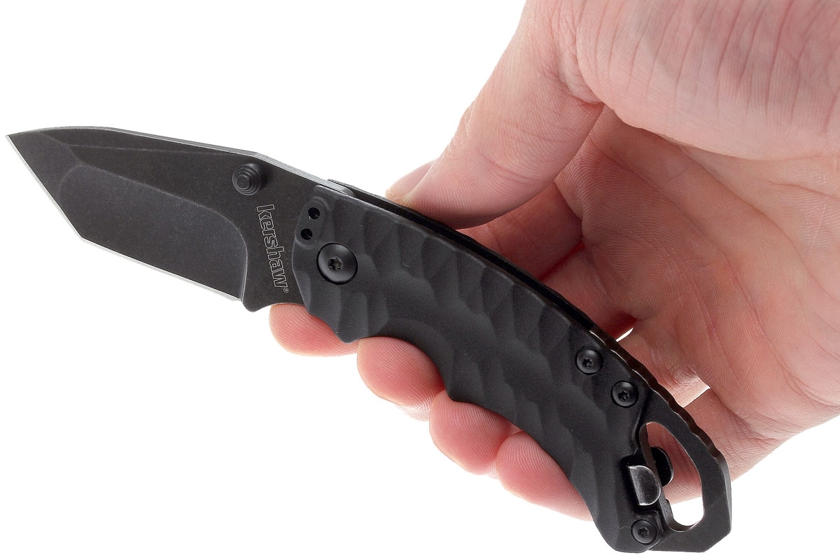 Нож складной Shuffle II - KERSHAW 8750TBLKBW, сталь 8Cr13MoV c покрытием BlackWash™, рукоять термопластик GFN чёрного цвета - фото 9