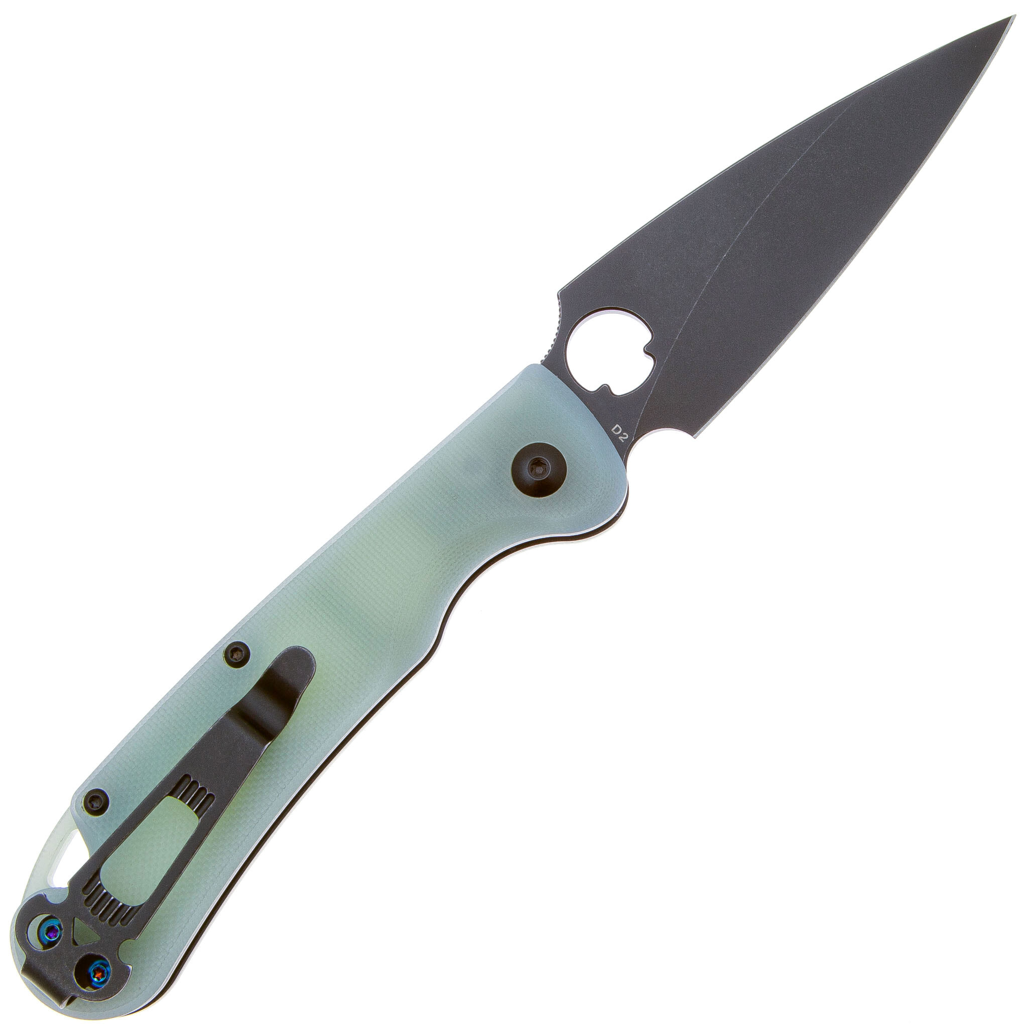 Складной нож Daggerr Sting Auto Jade, сталь D2, рукоять G10 - фото 2