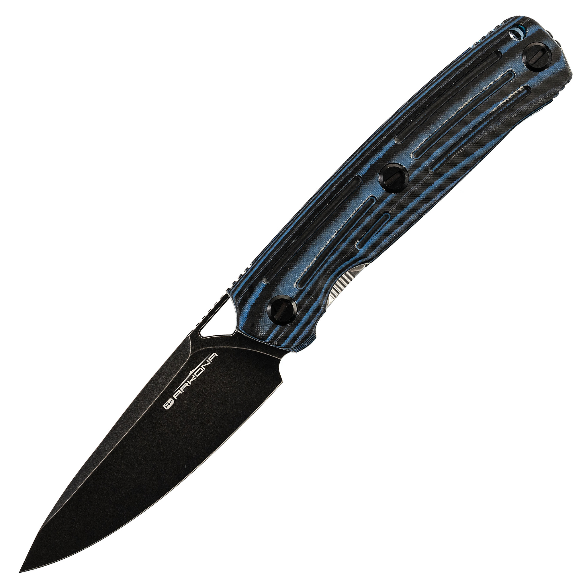 Складной нож Arcona Nettle F, сталь K110, рукоять синяя микарта - фото 1