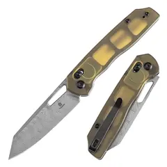 Фото Складной нож Tenable Shard, сталь Damascus, рукоять Ultem