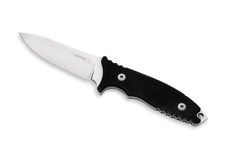 Нож с фиксированным клинком HB Fixed, Black G-10 Handle, Stonewashed Crucible CPM® S35VN™, William (Bill) Harsey Design (Kydex Sheath) 9.0 см.