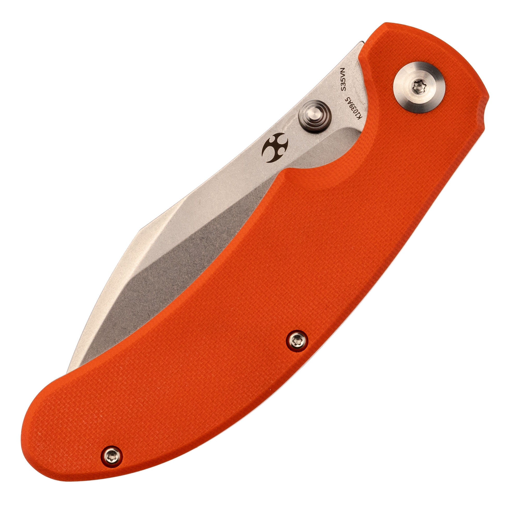Складной нож Kansept knives Nesstreet, сталь CPM-S35VN, оранжевая G10 - фото 7