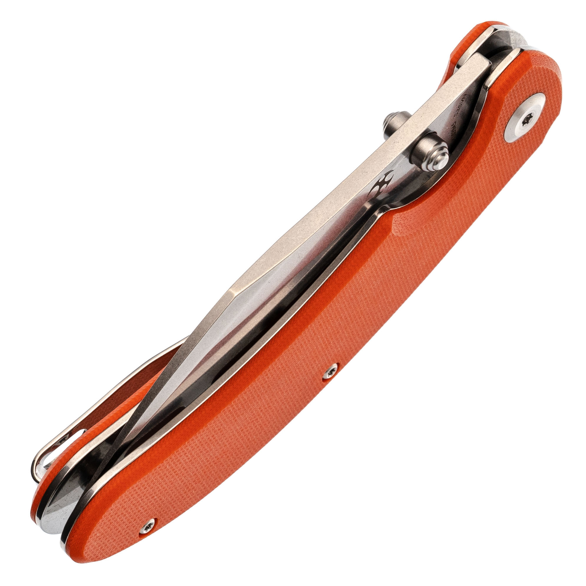 Складной нож Kansept knives Nesstreet, сталь CPM-S35VN, оранжевая G10 - фото 8