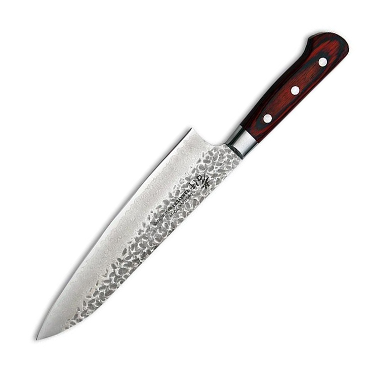 Нож кухонный поварской 210 мм, Sakai Takayuki, сталь VG-10 Damascus, рукоять дерево пакка складной нож civivi mini sandbar сталь damascus micarta