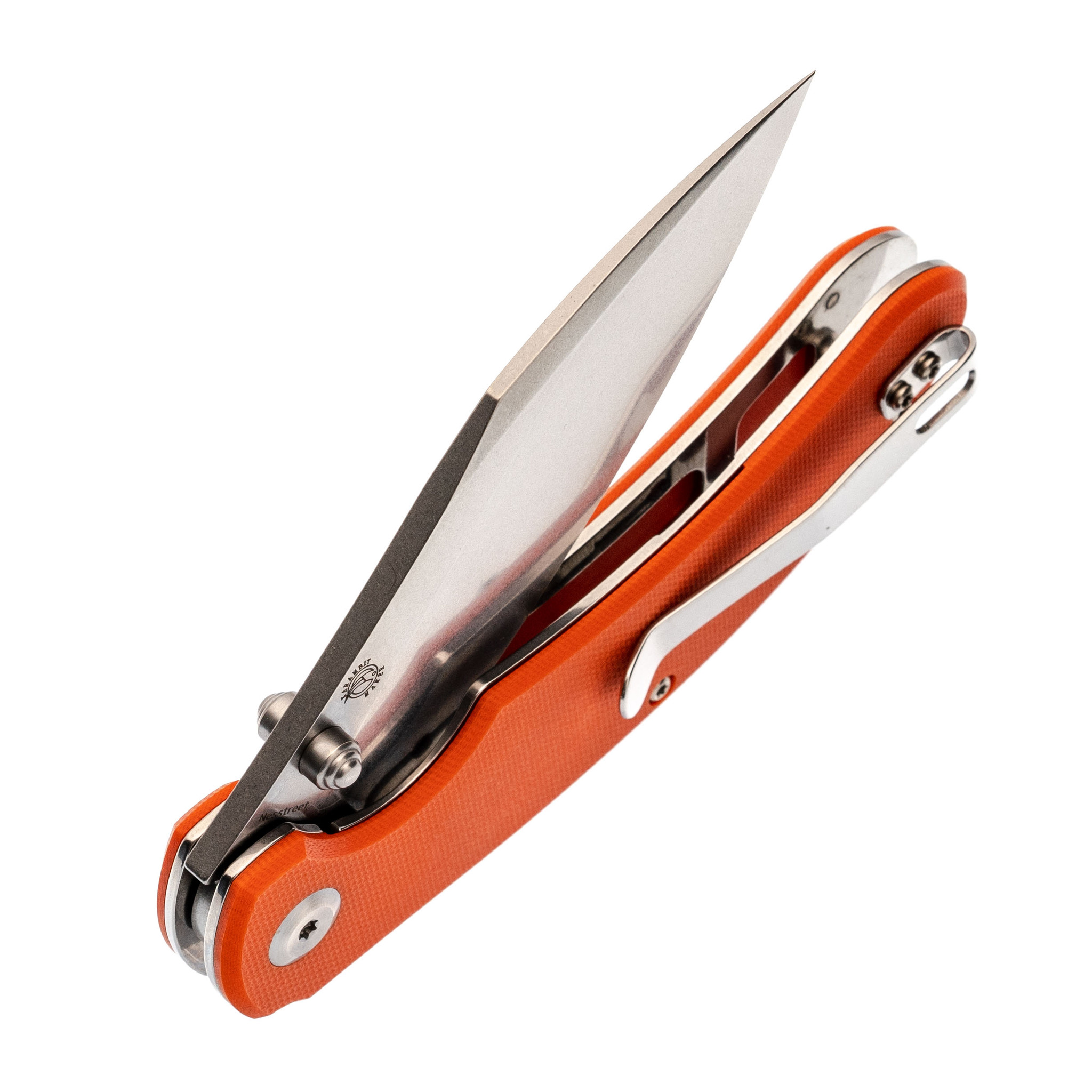 Складной нож Kansept knives Nesstreet, сталь CPM-S35VN, оранжевая G10 - фото 5