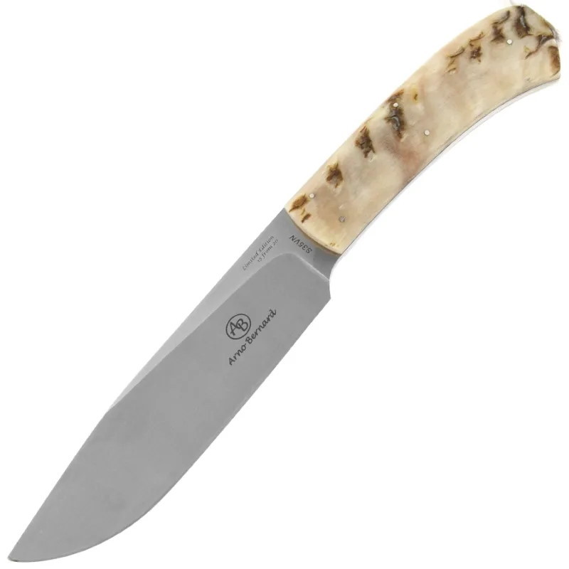 Нож с фиксированным клинком Arno Bernard Elephant Limited, сталь S35VN, рукоять рог барана