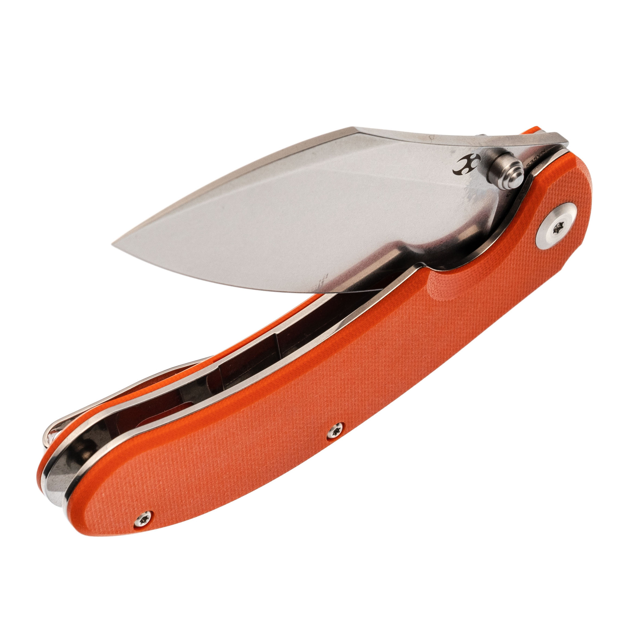 Складной нож Kansept knives Nesstreet, сталь CPM-S35VN, оранжевая G10 - фото 6