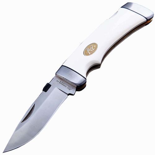 Складной нож Katz Cheetah Drop Point, 225 мм, сталь XT-80, рукоять микарта