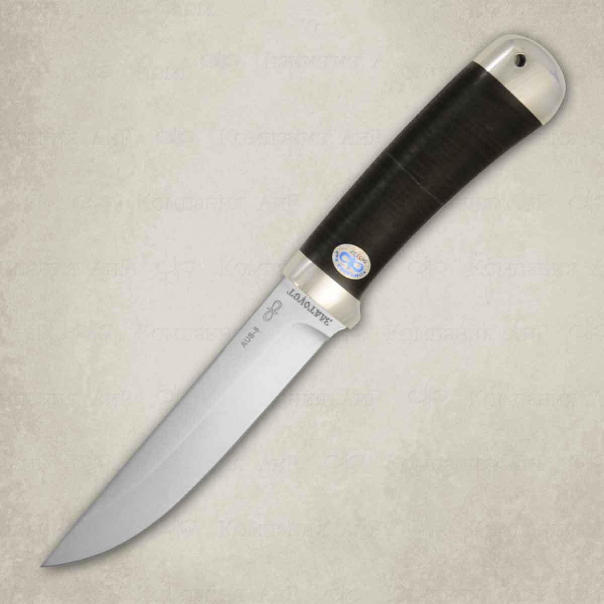 Нож Лиса, сталь 110х18 М-ШД, кожа